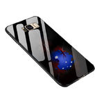 Luxury Tempered Glass Phone Case for Samsung Full Back Cover for iPhone TPU Soft Edge Silicone Glass Cases Coque
