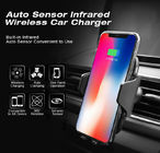 High quality 2A Fast Charging Wireless Car Holder Infrared Sensing Wireless Charging Phone Holder
