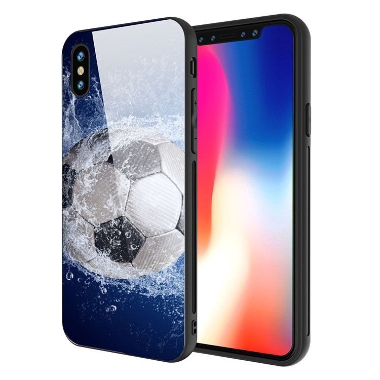 High quality OEM logo waterproof glass case phone cover for iphone X from China factory