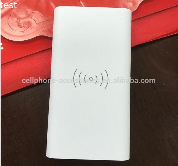 High quality 3 in 1 QI wireless power bank charger accept receiver for iphone 6 7 8 for samsung galaxy